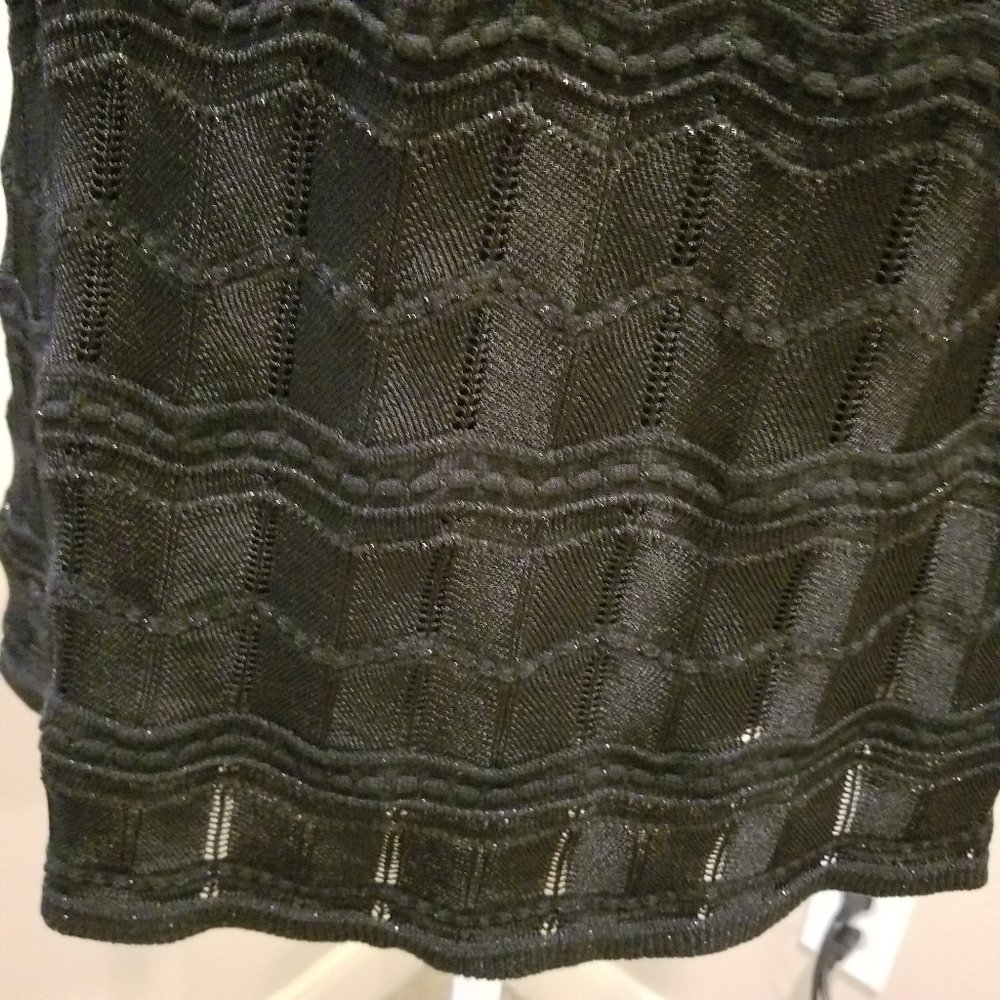 New White House Black Mkt Black Lace Gold Sweater - Picture 7 of 14